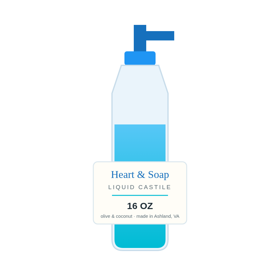 Liquid Castile Soap — 16 oz